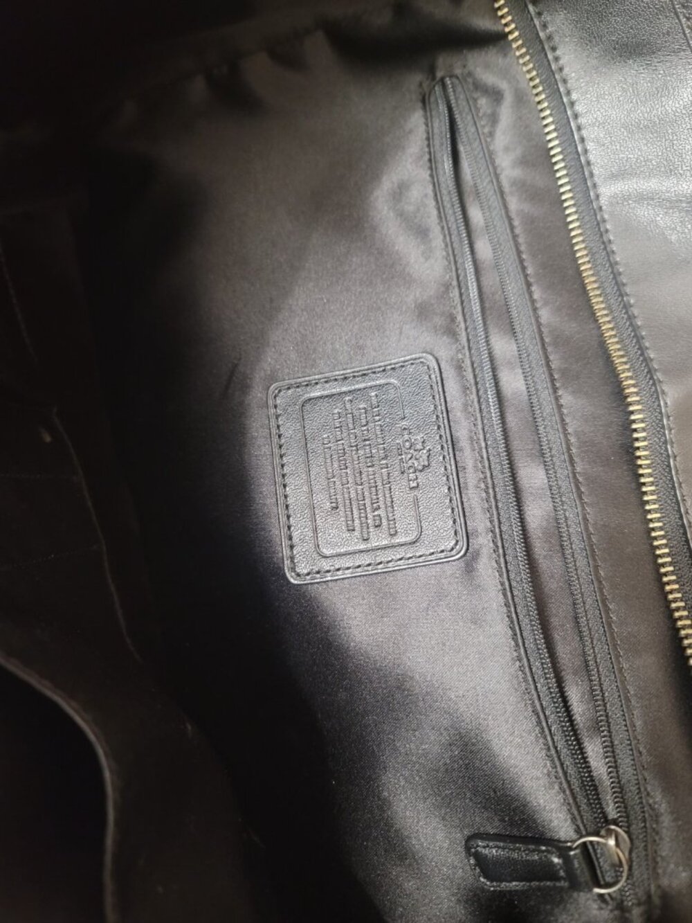 Coach Taylor 32824 Black Leather Large Tote Shoulder Bag Satchel $598 - Picture 6 of 12